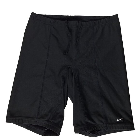 Nike Alpha Project Men's Athletic Shorts Size Large Solid Black Stretch Summer - Picture 1 of 5
